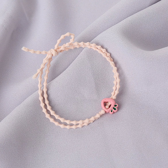 Wholesale Alloy Handmade Fruit Shaped Hair Bands Pineapple Strawberry Carrot Hollow Design