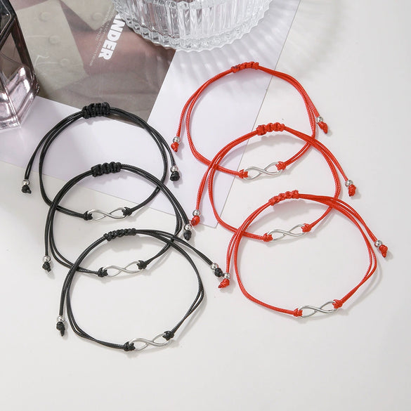 Wholesale Alloy Handmade Geometric Couple Friendship Bracelet