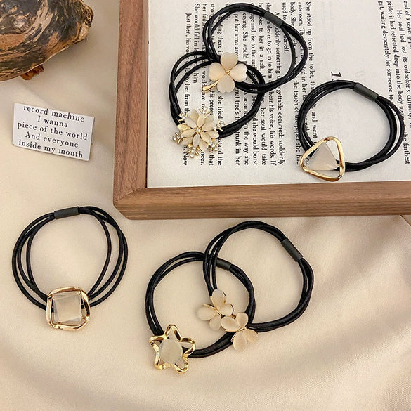 Wholesale Alloy Handmade High Elastic Head Rope Hair Ring