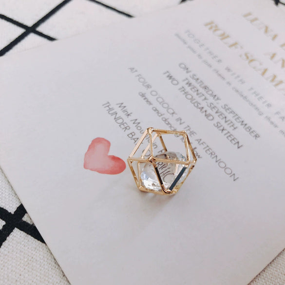 Wholesale Alloy Handmade Hollow Three Dimensional Shaped Zircon Rhinestone Hair Accessories Electroplated