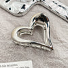 Wholesale Alloy Handmade Hollowout Love Shape Female Hair Shark Clip Hair Accessories