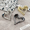 Wholesale Alloy Handmade Hollowout Love Shape Female Hair Shark Clip Hair Accessories