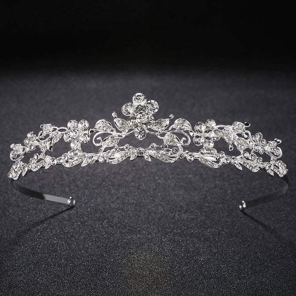 Wholesale Alloy Handmade Rhinestone Bridal Crown Hair Accessories For Women