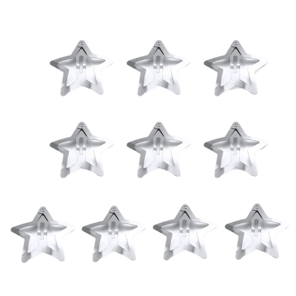 Wholesale Alloy Handmade Sweet Fivepointed Star Bb Hair Clips For Women