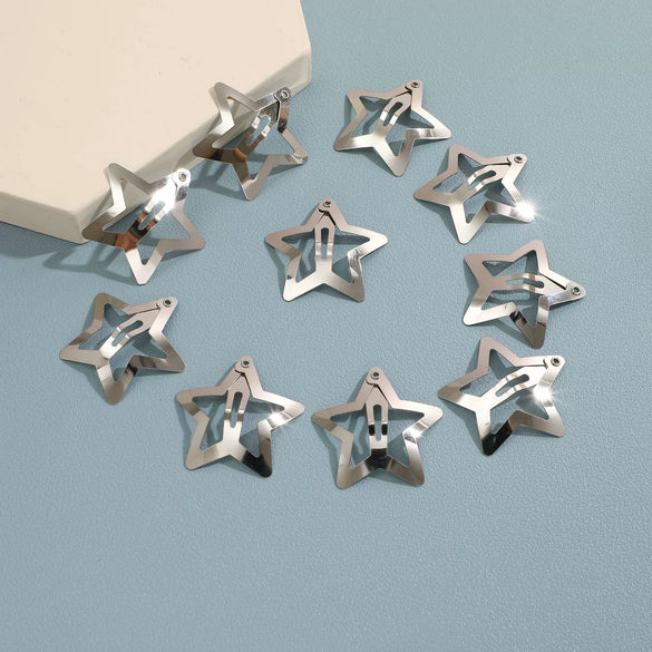 Wholesale Alloy Handmade Sweet Fivepointed Star Bb Hair Clips For Women