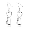 Wholesale Alloy Heart Earrings With Electroplating Treatment Simple Style