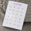 Wholesale Alloy Heart Geometric Sweet Style Electroplated Women's Earrings