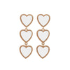 Wholesale Alloy Heart Pattern Dripping Oil Style Women's Earrings