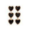 Wholesale Alloy Heart Pattern Dripping Oil Style Women's Earrings