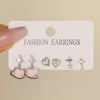 Wholesale Alloy Heart Shape Electroplated Sweet And Cool Style Women's Earrings