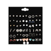 Wholesale Alloy Heart Shape Electroplated Women's Earrings