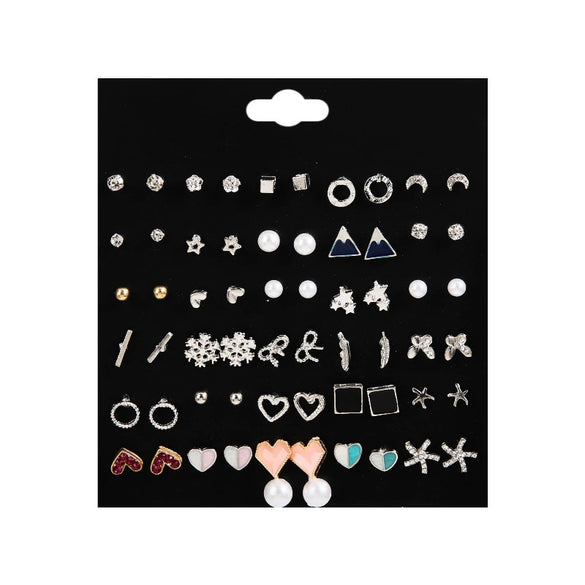 Wholesale Alloy Heart Shape Electroplated Women's Earrings