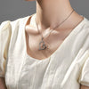 Wholesale Alloy Heart Shape Elegant Microinlaid Zircon Necklace Pendant With Electroplating