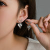 Wholesale Alloy Heart Shape Micropaved Zircon Women's Earrings