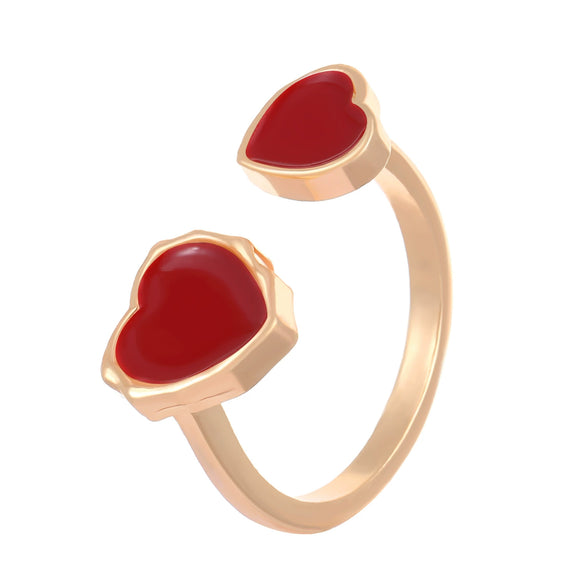 Wholesale Alloy Heart Shape Oil Drop Style Women's Ring