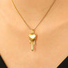 Wholesale Alloy Heart Shape Pendant Necklace For Women With Electroplating And Ins Style