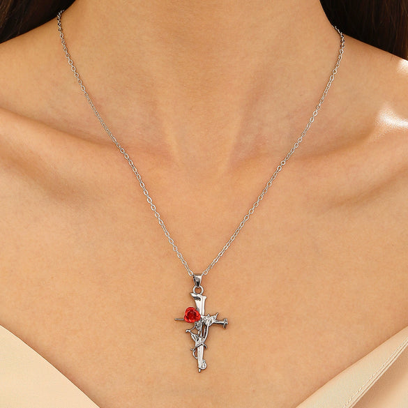 Wholesale Alloy Heart Shape Pendant Necklace For Women With Electroplating And Ins Style