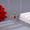 Wholesale Alloy Heart Shape Pendant Necklace For Women With Electroplating And Ins Style