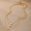 Wholesale Alloy Heart Shape Pendant O Word Chain Necklace With Electroplating For Women