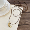 Wholesale Alloy Heart Shape Women's Simple Long Clavicle Necklace