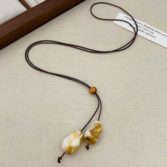 Wholesale Alloy Heart Shape Women's Simple Long Clavicle Necklace