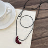 Wholesale Alloy Heart Shape Women's Simple Long Clavicle Necklace
