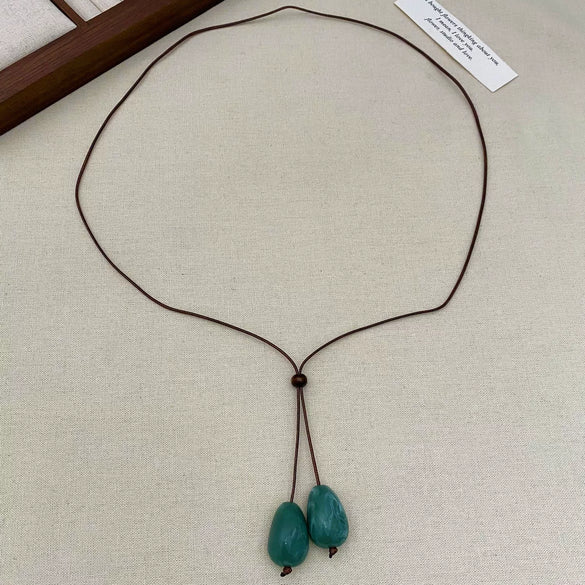 Wholesale Alloy Heart Shape Women's Simple Long Clavicle Necklace