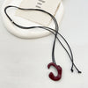 Wholesale Alloy Heart Shape Women's Simple Long Clavicle Necklace