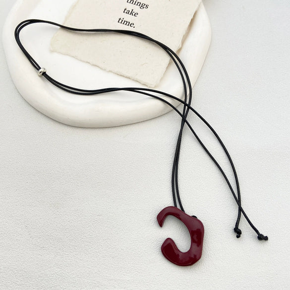 Wholesale Alloy Heart Shape Women's Simple Long Clavicle Necklace