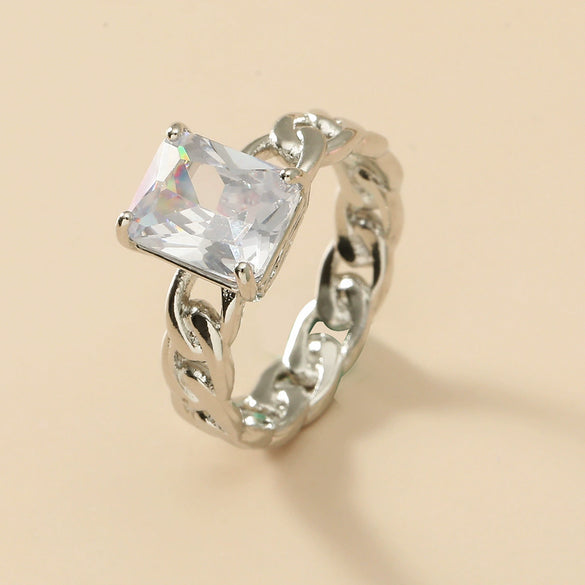 Wholesale Alloy Heart Shaped Electroplated Ring For Women And Unisex
