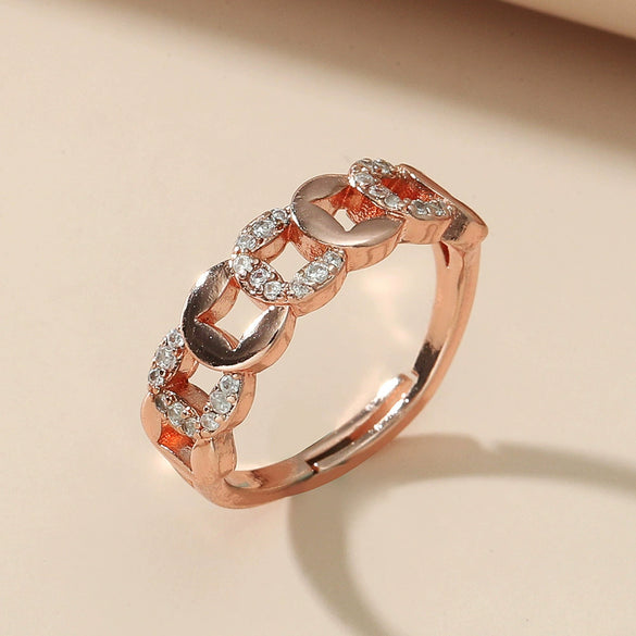 Wholesale Alloy Heart Shaped Electroplated Ring For Women And Unisex