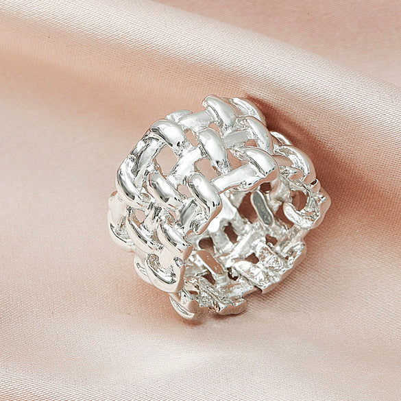 Wholesale Alloy Heart Shaped Electroplated Ring For Women And Unisex