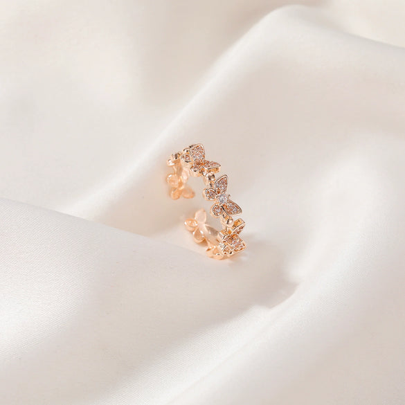 Wholesale Alloy Heart Shaped Electroplated Ring For Women And Unisex