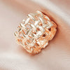 Wholesale Alloy Heart Shaped Electroplated Ring For Women And Unisex