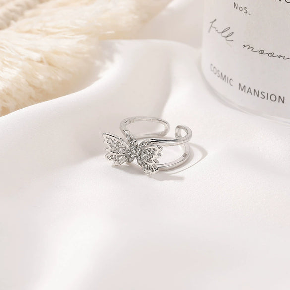 Wholesale Alloy Heart Shaped Electroplated Ring For Women And Unisex