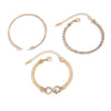 Wholesale Alloy Heart Shaped Geometric Rhinestone Micro Inlaid Diamond Bracelet For Women