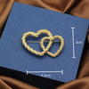 Wholesale Alloy Heartshaped Electroplated Brooch For Women Retro Style Accessories