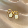 Wholesale Alloy Heartshaped Electroplated Women's Stud Earrings Light Luxury Style