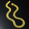 Wholesale Alloy Hip Hop Geometric Cuban Chain Necklace With Electroplating