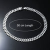 Wholesale Alloy Hip Hop Geometric Cuban Chain Necklace With Electroplating