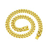 Wholesale Alloy Hip Hop Geometric Cuban Chain Necklace With Electroplating