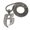 Wholesale Alloy Hip Hop Letter Necklace With Electroplating