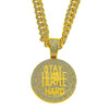 Wholesale Alloy Hiphop Geometric English Letters Full Diamond Pendant Necklace For Men