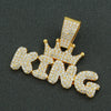 Wholesale Alloy Hiphop Letter Pendant Necklace With Diamond Treatment And Cuban Chain