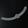 Wholesale Alloy Hiphop Men's Rotating Figure Watch With Diamond And Geometric Pattern And Bracelet