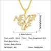Wholesale Alloy Hiphop Style Letter Pendant Necklace With Diamond Stitching