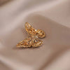 Wholesale Alloy Hollow Butterfly Brooch Electroplated Highend Light Luxury Retro Minimalist Women's Suit Pin