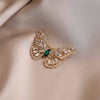 Wholesale Alloy Hollow Butterfly Brooch Electroplated Highend Light Luxury Retro Minimalist Women's Suit Pin