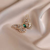 Wholesale Alloy Hollow Butterfly Brooch Electroplated Highend Light Luxury Retro Minimalist Women's Suit Pin