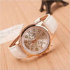 Wholesale Alloy Imitation Leather Strap Quartz Watch With Round Dial And Roman Numeral Scale Leisure Style